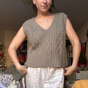 zara sweater vest